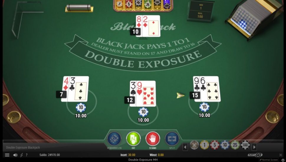 casino.nl spellen Play n Go BlackJack double exposure ingame