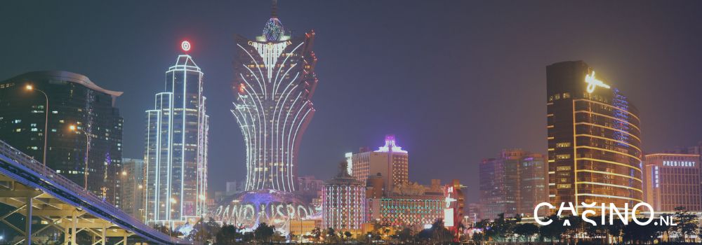 casino.nl night skyline Macau casino Grand Lisboa