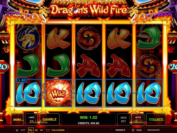 Dragon's Wild Fire spelen