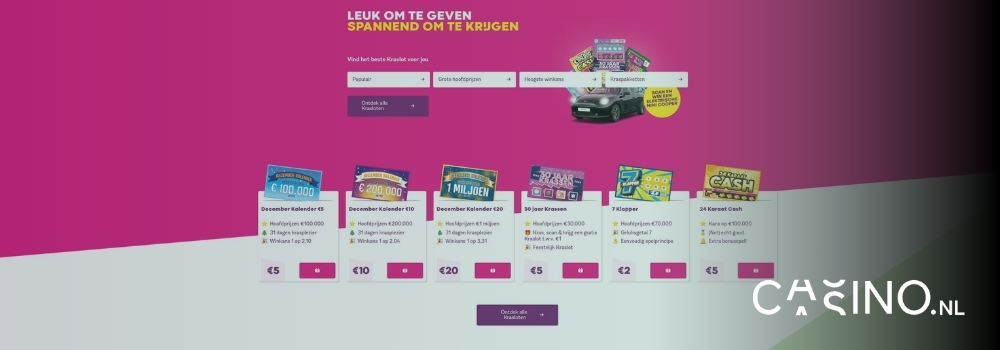 casino.nl krasloten leuk om te krijgen