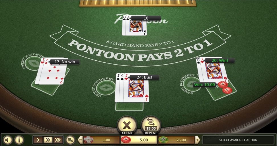 Pontoon online spelen