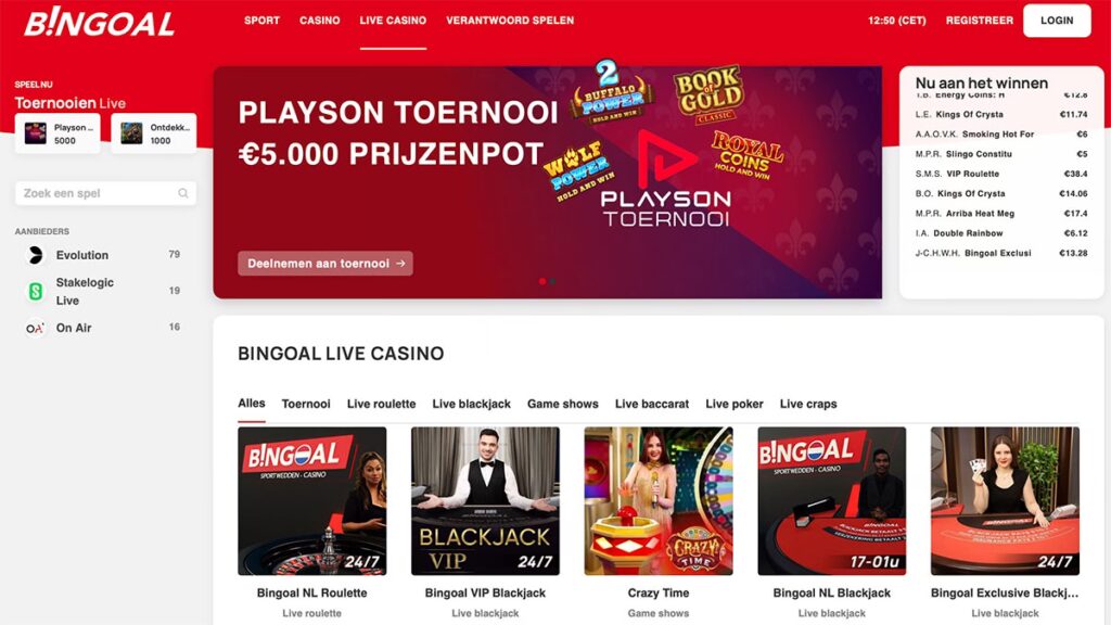 bingoal live casino