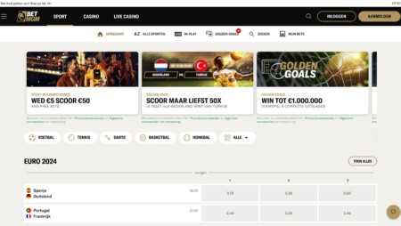 BetMGM screenshot juli 2024 - sportsbook