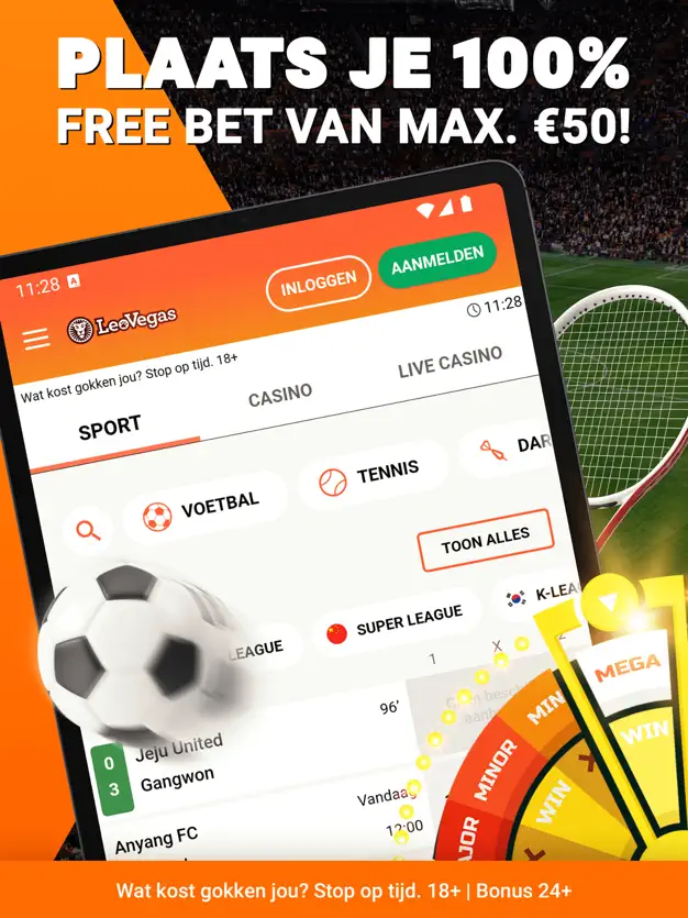LeoVegas sport en casino app