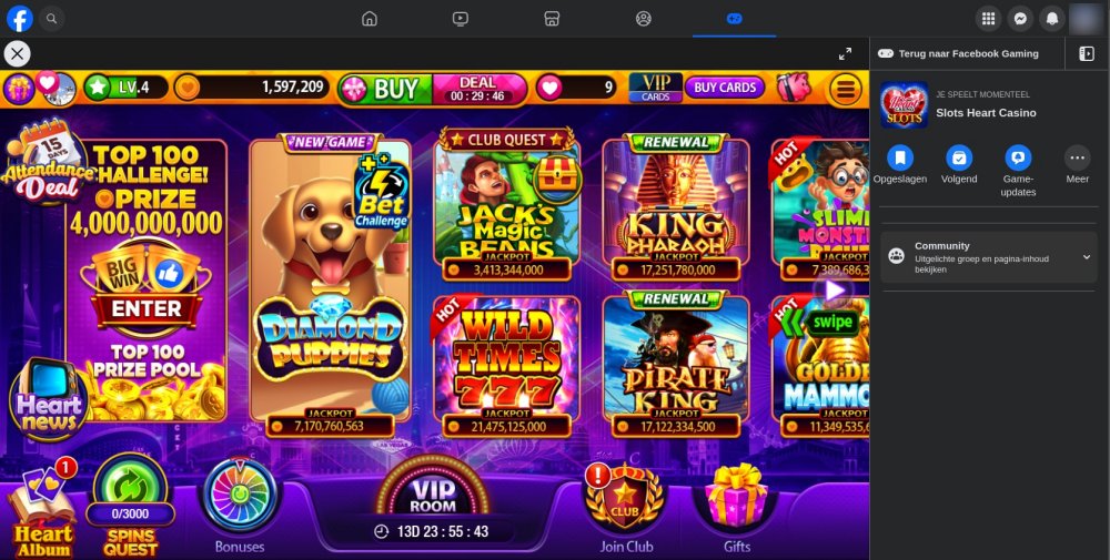 casino.nl facebook slotsheart casino screenshot 1