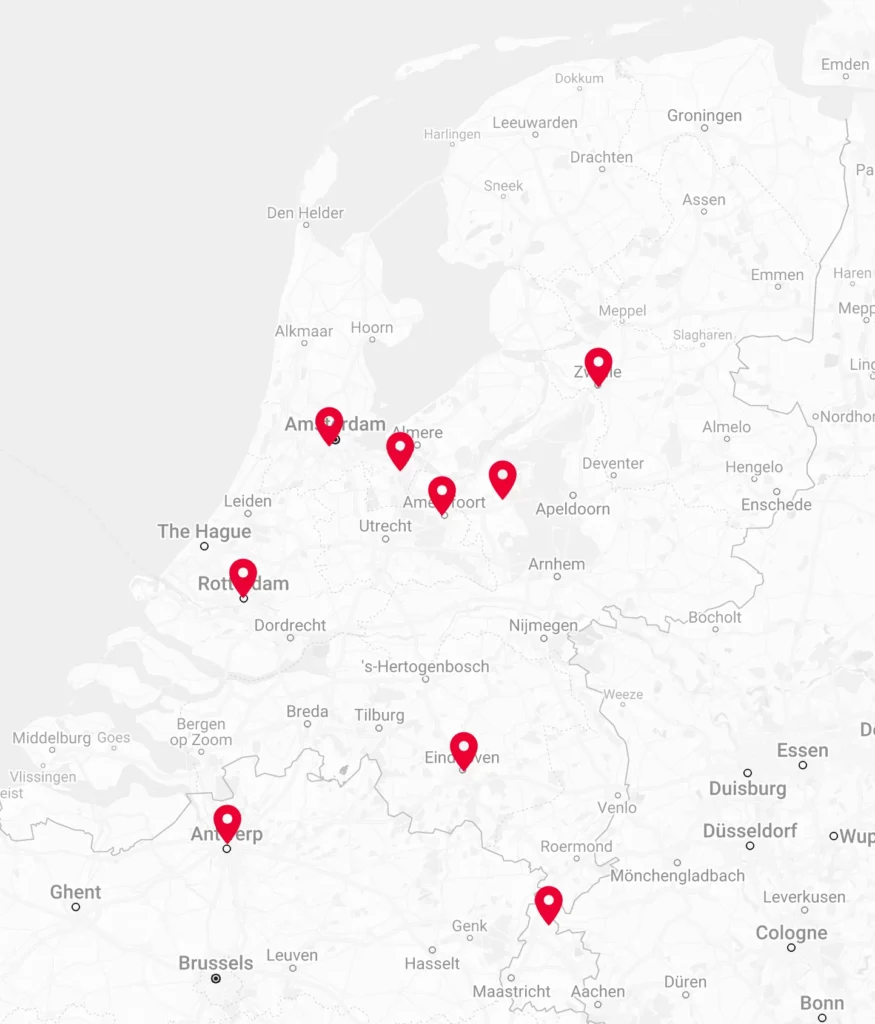 solutions verslavingszorg locaties kaart