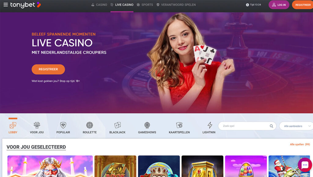 live casino tonybet