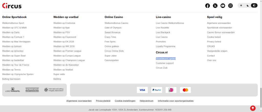 Circus Casino footer 14-10-2025