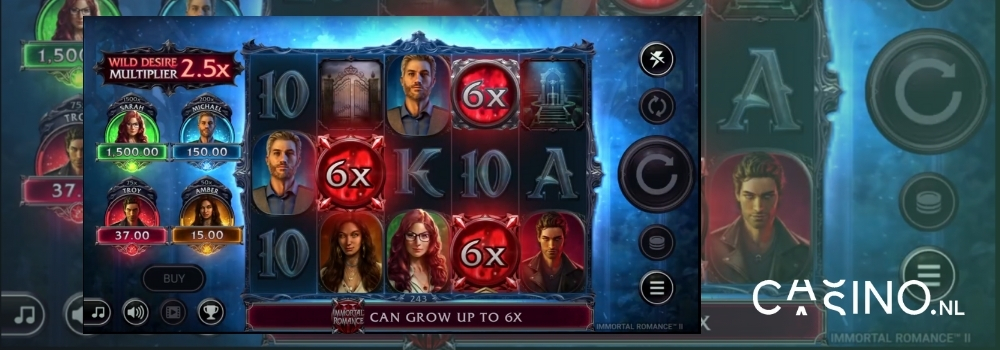 casino.nl review Immortal Romance 2 - inplay screenshot
