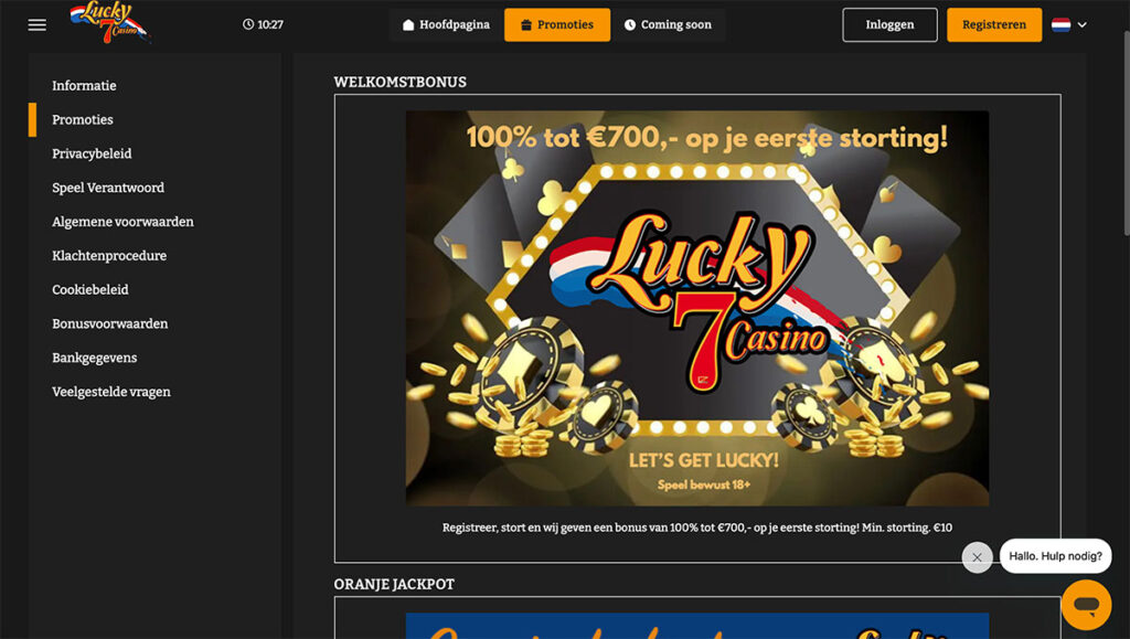 lucky 7 casino welkomstbonus