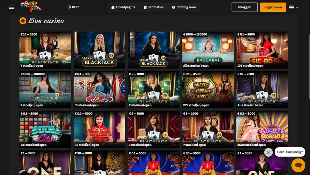 lucky 7 casino live casino