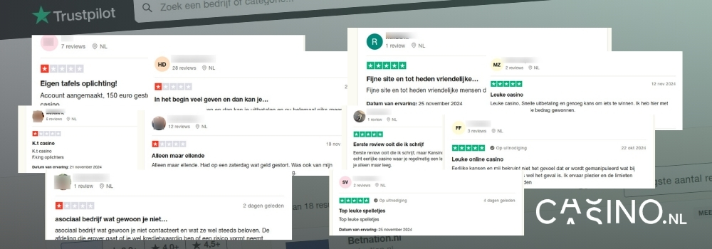 casino.nl trustpilot onderzoek positive en negatieve reviews