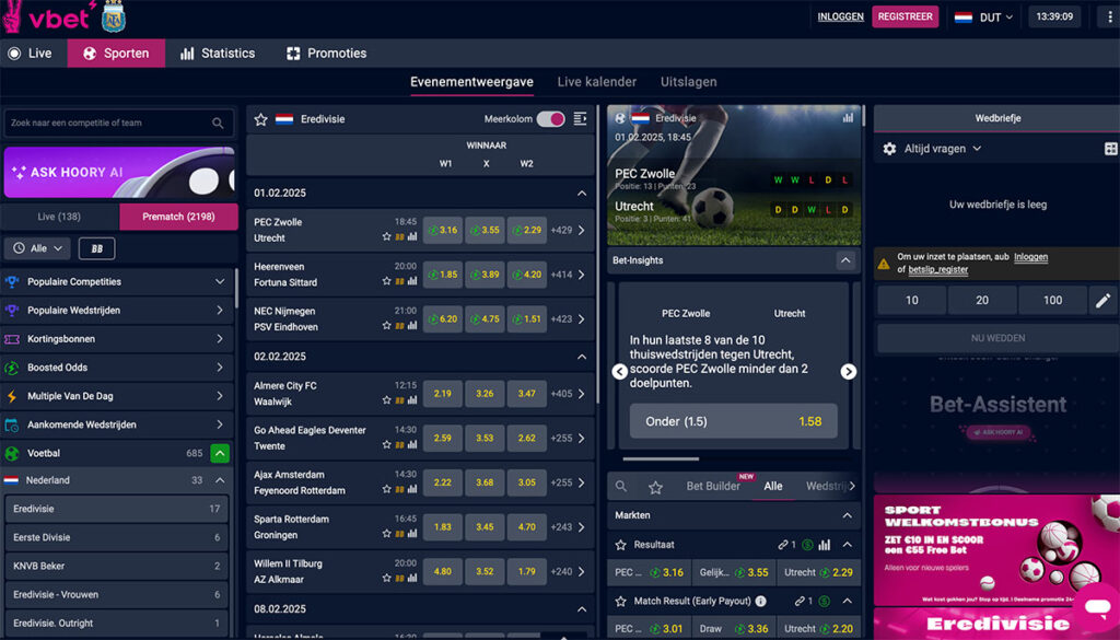 sportsbook van vbet