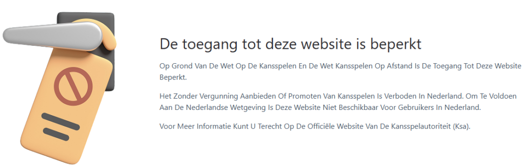 B7 toegang website geblokkeerd KSA