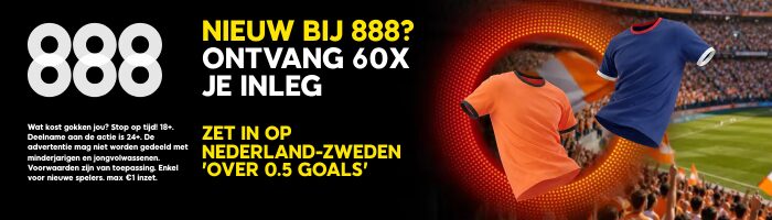 888 sport 60x je inleg NL
